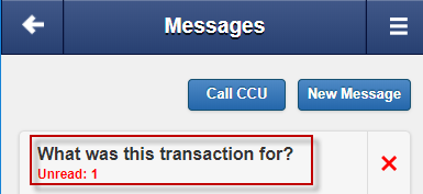 secure-018 Screen capture shows highlighted area for unread messages.